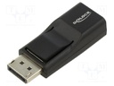 Adapter; DisplayPort plug,HDMI socket; black