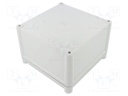 Enclosure: multipurpose; X: 188mm; Y: 188mm; Z: 130mm; SOLID; ABS