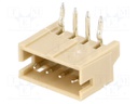 Socket; wire-board; male; 1.5mm; PIN: 4; THT; 100V; 1A; tinned; 20mΩ
