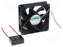 Fan: AC; axial; 230VAC; 92x92x25mm; 87(±7%)m3/h; 31.6dBA; Vapo
