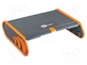 Cover; orange,grey; plastic