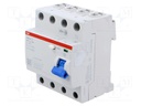 RCD breaker; Inom: 40A; Ires: 500mA; Max surge current: 5000A; 400V
