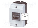 Switch: reversing cam switch; 3-position; 32A; 1-0-2; 13kW