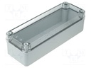 Enclosure: multipurpose; X: 80mm; Y: 230mm; Z: 65mm; PICCOLO; grey