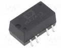 Isolated Board Mount DC/DC Converter, 1.5kV Isolation, ITE, 2 Output, 1 W, 15 V, 33 mA, -15 V