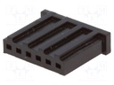 Plug; wire-board; female; AMPMODU MOD II; 2.54mm; PIN: 6; for cable