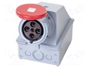 Connector: AC supply 3-phase; socket; female; screw terminal