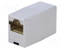Socket; coupler; Cat: 5e; shielded; Layout: 8p8c; RJ45 socket x2