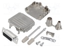D-Sub HD; PIN: 26; plug; female; shielded; soldering; for cable
