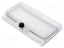 Inspection windows; polycarbonate; 160.7x89.6x23mm; IP65