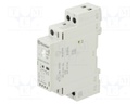 Contactor: 2-pole installation; 25A; 120VAC; 120VDC; NO x2; DIN