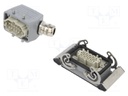 Connector: HDC; male + female; plug + socket; HE; PIN: 10; 10+PE