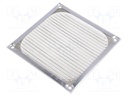 Guard; 120x120mm; Mat: metal; Mounting: screw