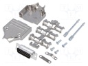D-Sub; PIN: 15; plug; male; turned contacts; straight; soldering
