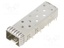 SFP+ 1x1 Cage Assembly, PCI, Solder Tail