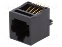 Socket; RJ45; PIN: 8; Layout: 8p8c; THT; straight