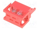 Plug; wire-board; male; PIN: 4; IDC; for ribbon cable; 1.5A; 30mΩ