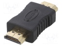 Adapter; HDMI 1.4; HDMI plug,both sides; Colour: black
