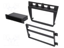 Radio mounting frame; Kia; 2 DIN; black