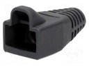 RJ45 plug boot; 6mm; Colour: dark grey