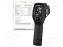 Infrared thermometer; -50÷500°C; Accur.(IR): ±3°C; ε: 0,1÷1
