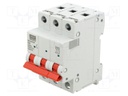 Circuit breaker; 230/400VAC; Inom: 32A; Poles: 3; Charact: D; 6kA