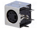 Socket; DIN mini; female; PIN: 4; THT; angled 90°
