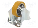 Transport wheel; Ø: 80mm; W: 25mm; H: 107mm; hub with ball bearings