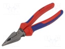 Pliers; for gripping and cutting,universal; 185mm