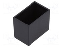 Enclosure: designed for potting; X: 13mm; Y: 21mm; Z: 17.5mm; ABS