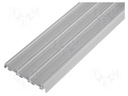 Profiles for LED modules; transparent; surface; L: 2m; aluminium
