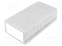 Enclosure: with panel; X: 80mm; Y: 150mm; Z: 45mm; ABS; dark grey