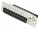 D-Sub; PIN: 25; plug; female; for cable; soldering