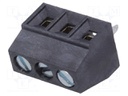 PCB terminal block; angled 90°; 3.5mm; ways: 3; on PCBs; 1mm2; 10A