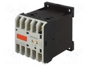 Contactor: 3-pole; NO x3; Auxiliary contacts: NO; 24VAC; 9A; DIN; BG