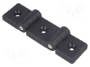 Hinge; Width: 104mm; technopolymer (PA); black; H: 36mm