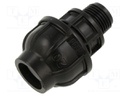 Splice terminal: clamping; Thread: G 1/2" external; 20mm; Plast