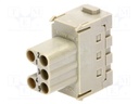 Connector: rectangular; module; female; Han Modular ES; PIN: 5