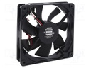 Fan: DC; axial; 24VDC; 120x120x25mm; 154.8m3/h; 37dBA; ball bearing