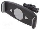 Car holder; black; for headrest; Size: 7.0"-15.0"