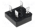 Single-phase bridge rectifier; Urmax: 50V; If: 35A; Ifsm: 400A