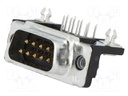 D-Sub; PIN: 9; socket; HD 20; male; angled 90°; THT; UNC4-40