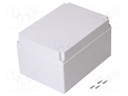 Enclosure: multipurpose; X: 228mm; Y: 308mm; Z: 179mm; SCABOX; grey