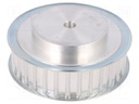 Belt pulley; AT10; W: 25mm; whell width: 40mm; Ø: 100mm; aluminium