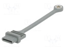 Protection cap; Application: USB 3.1 sockets; grey
