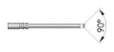 Test needle; Operational spring compression: 4.3mm; 2A; Ø: 0.5mm
