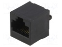 Socket; RJ45; PIN: 8; Layout: 8p8c; THT; on PCBs; straight