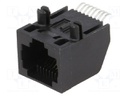 Socket; RJ45; PIN: 8; Layout: 8p8c; SMT; on PCBs