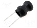 Inductor: wire; THT; 330uH; 500mA; 1Ω; ±10%; Ø10.5x12.5mm; vertical