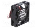 Fan: DC; axial; 12VDC; 40x40x10mm; 11.4m3/h; 29.5dBA; ball bearing